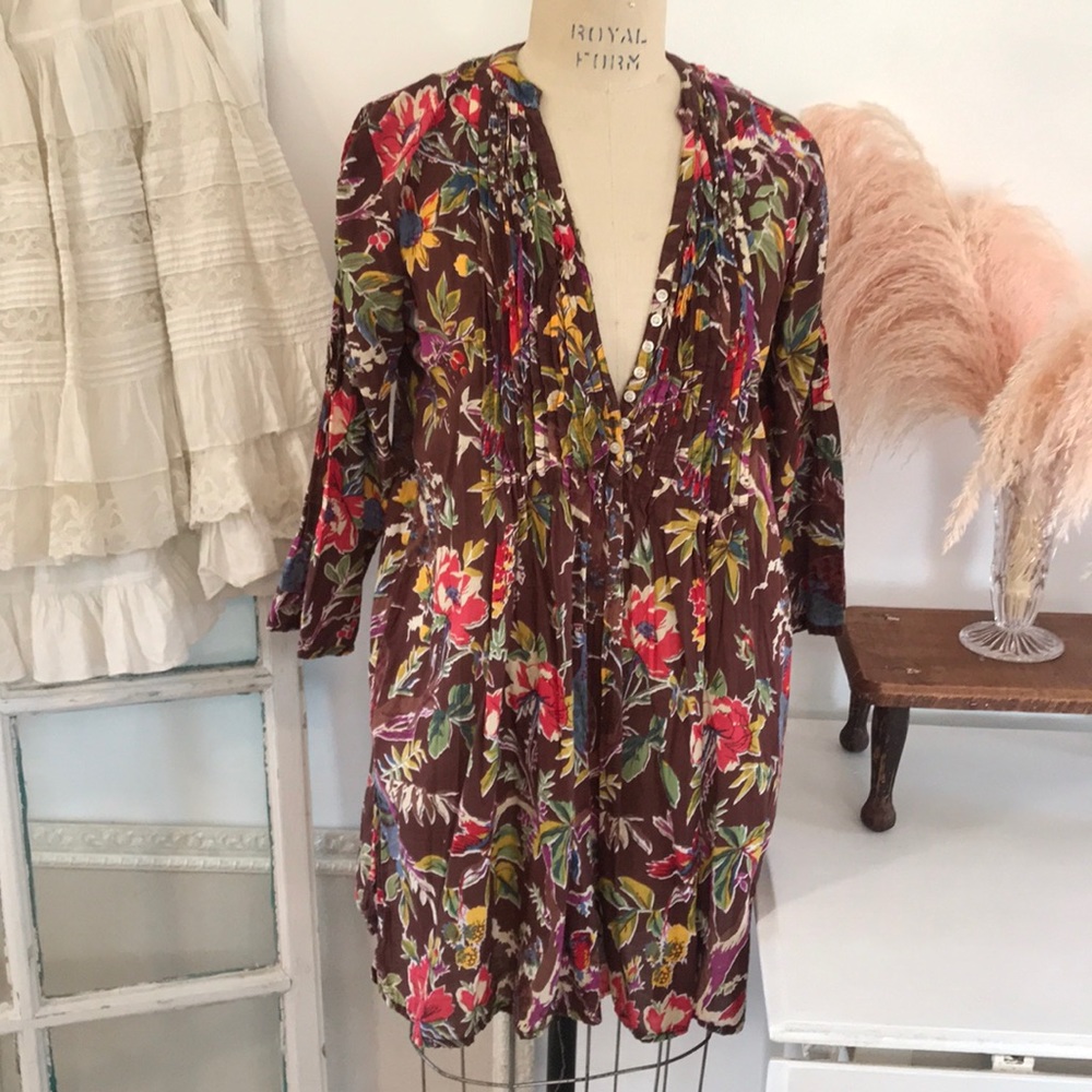 Boho tops, floral tunics